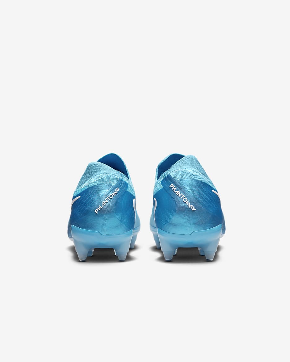 Chaussure de foot à crampons basse SG Nike Phantom GX 2 Elite - Blue Fury/Blanc