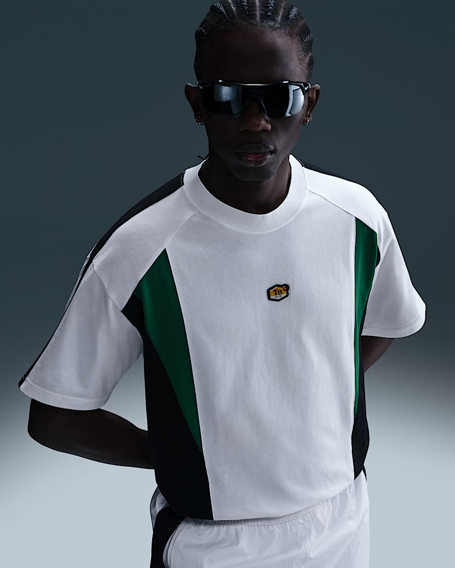 T-shirt Nike Sportswear – Uomo - Bianco/Nero/Pine Green