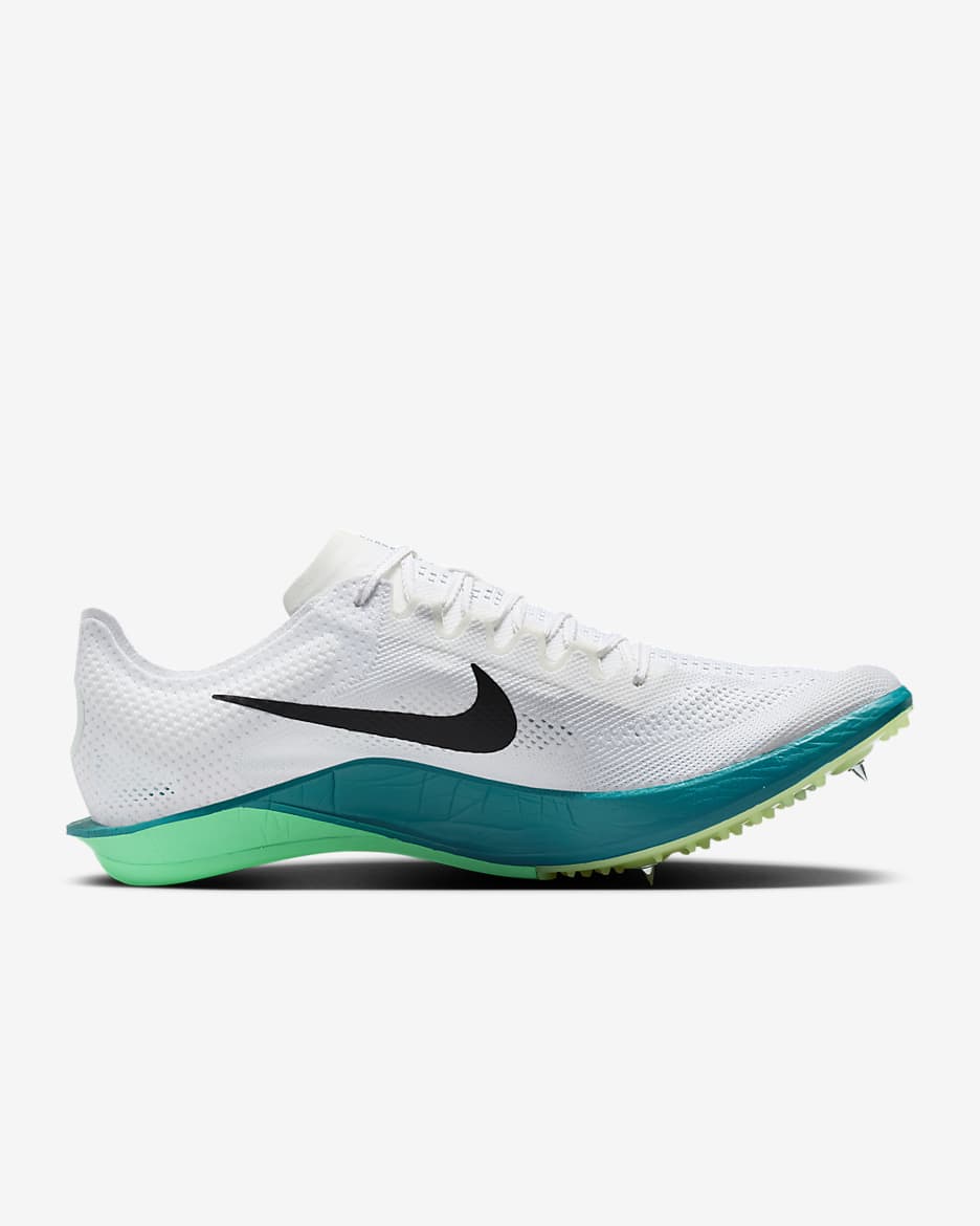 Tenis de atletismo con clavos Nike Dragonfly 2 - Blanco/Abeto brillante/Algas eléctricas/Negro