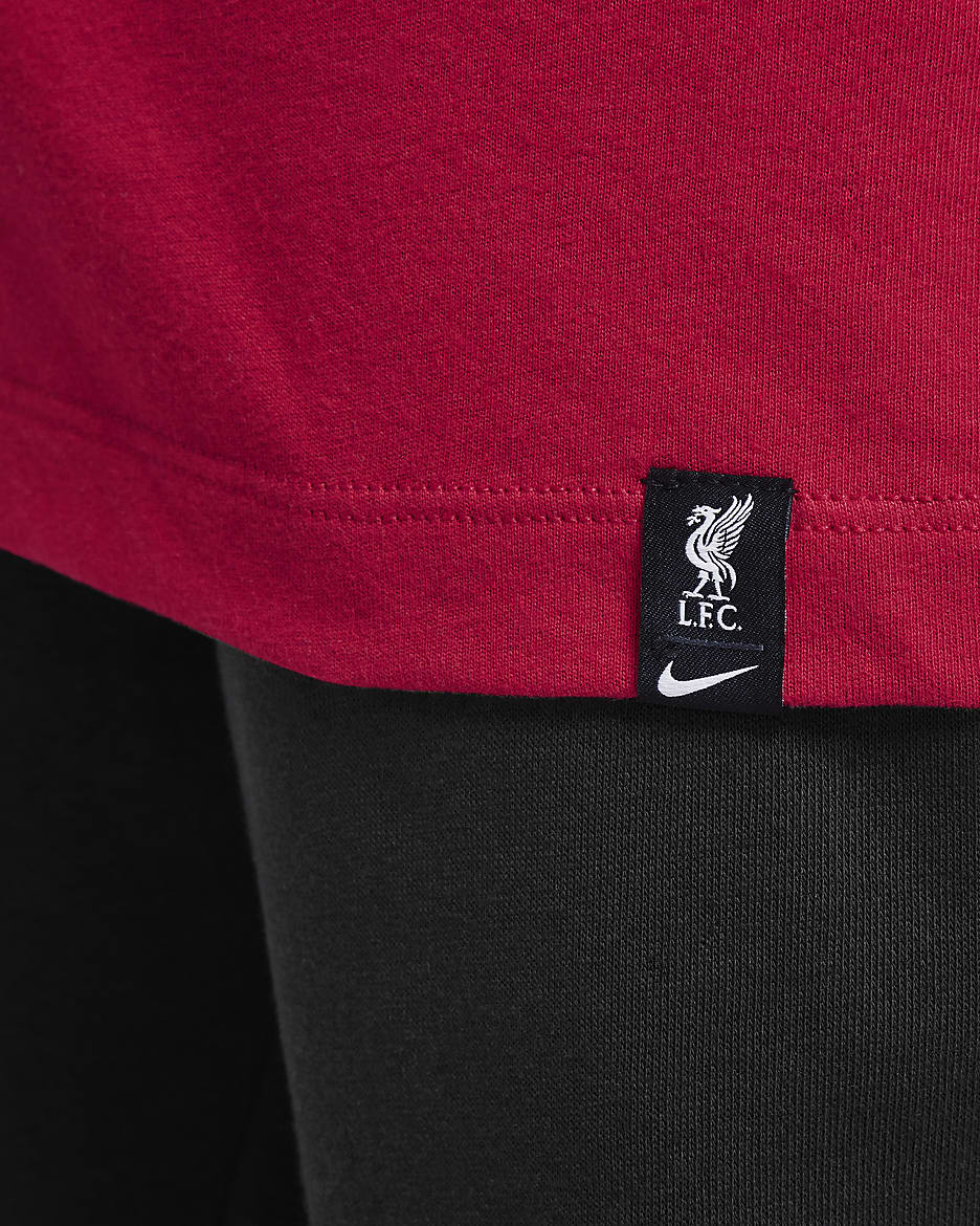 Liverpool FC 大童 Nike 足球 T 恤 - Gym Red