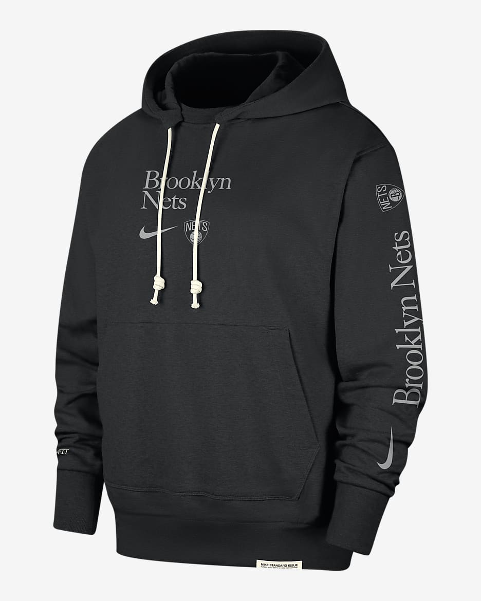Brooklyn Nets Standard Issue Courtside Men's Nike Dri-FIT NBA Hoodie - Black