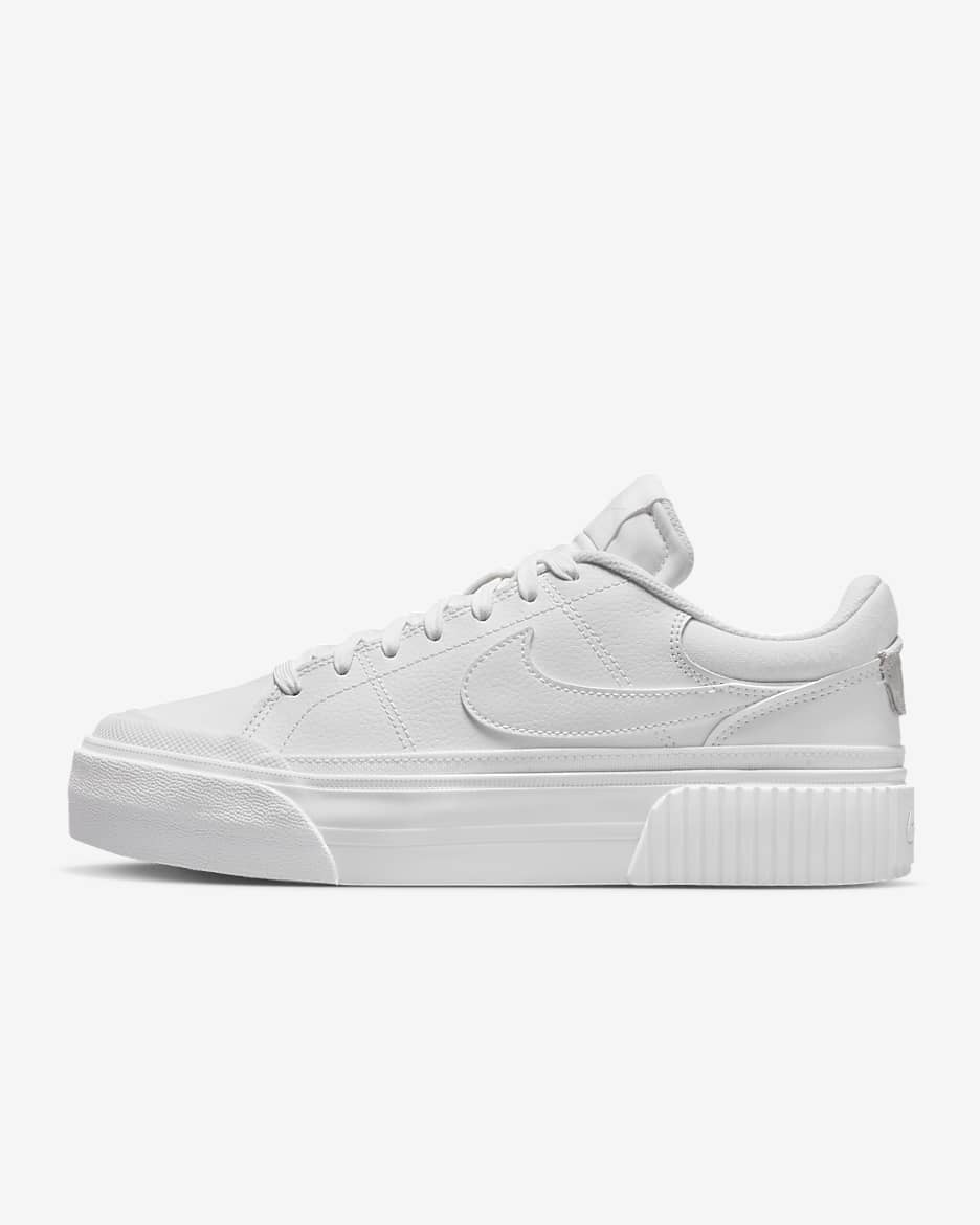 Chaussures Nike Court Legacy Lift pour Femme - Blanc/Blanc/Blanc