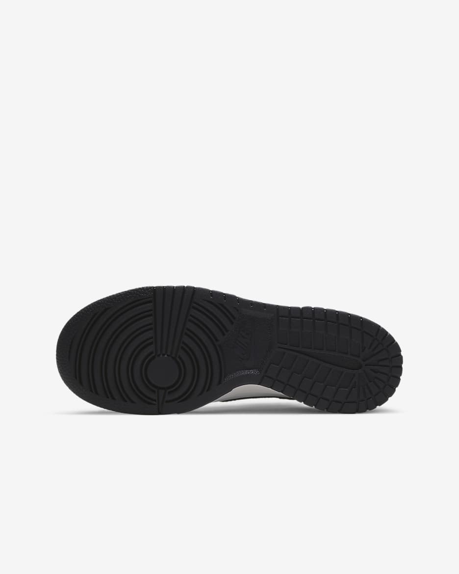 Nike Dunk Low Schuh für ältere Kinder - Weiß/Weiß/Schwarz