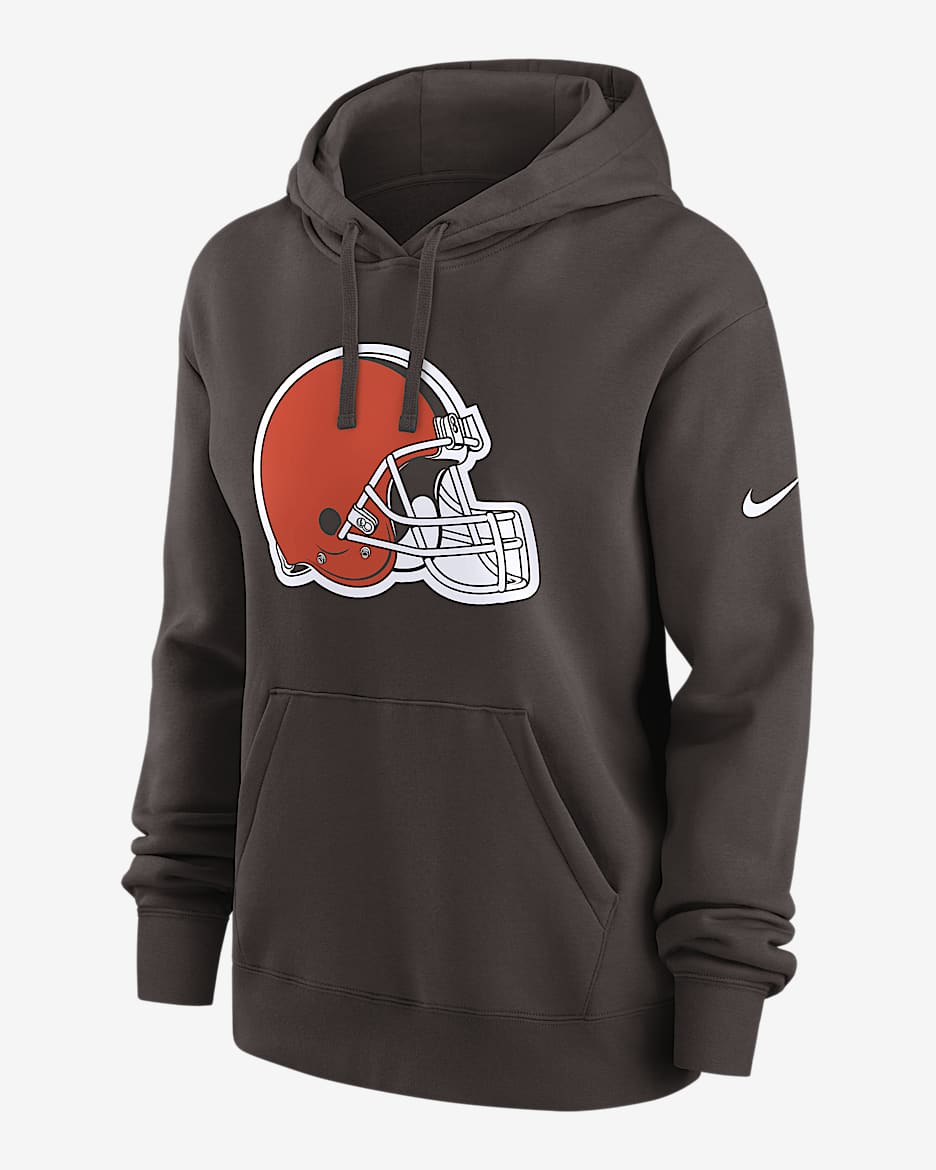 Cleveland Browns Club Women's Nike NFL Pullover Hoodie - Brown
