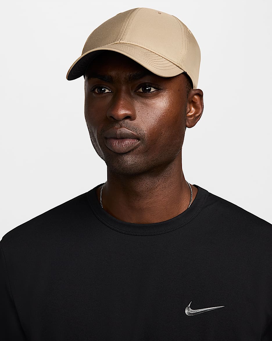 Nike Dri-FIT Club 正面留白硬帽 - Khaki/白色