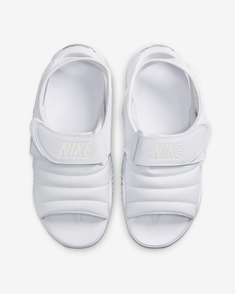 Sandalias para mujer Nike Adjust Force - Blanco/Transparente/Plata metalizado