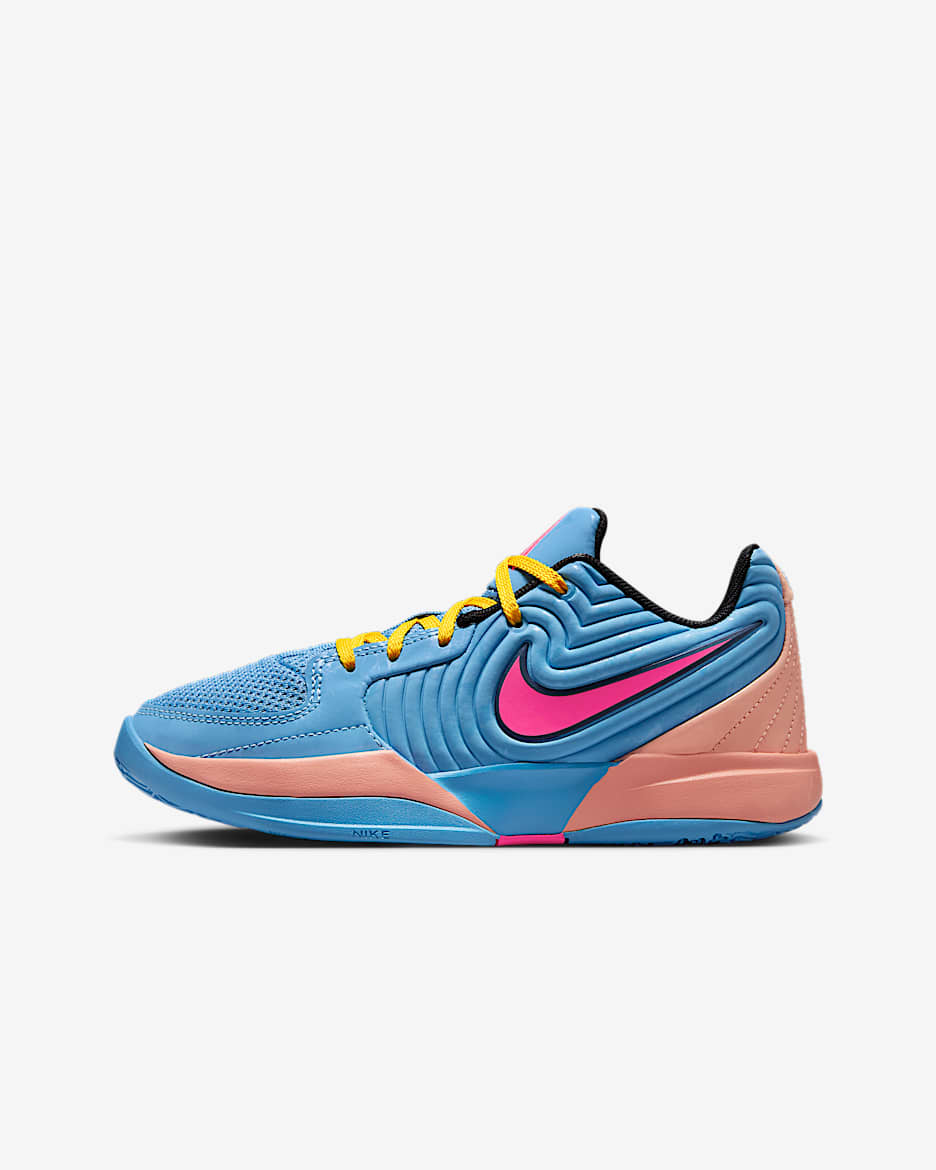 Ja 2 Big Kids' Basketball Shoes - Blue Beyond/Hyper Pink/Apricot Agate/Blue Void