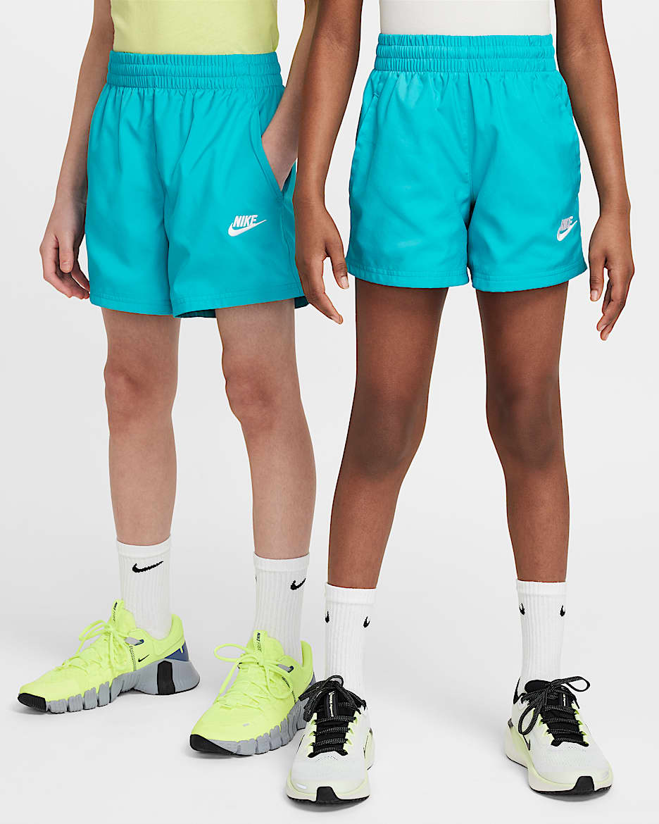 Nike Sportswear Club Big Kids' 4.5" Woven Shorts - Dusty Cactus/White