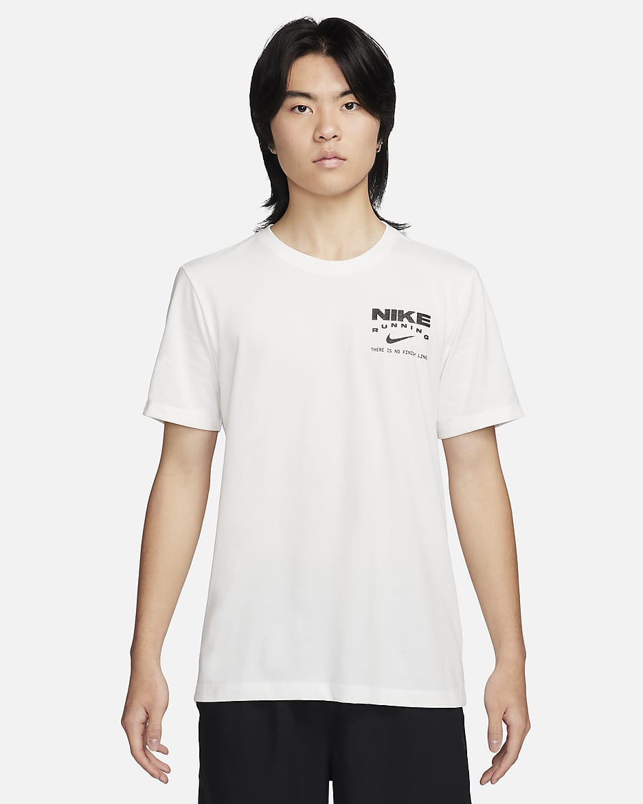 Nike Track Club Men's Dri-FIT Running T-Shirt - Summit White
