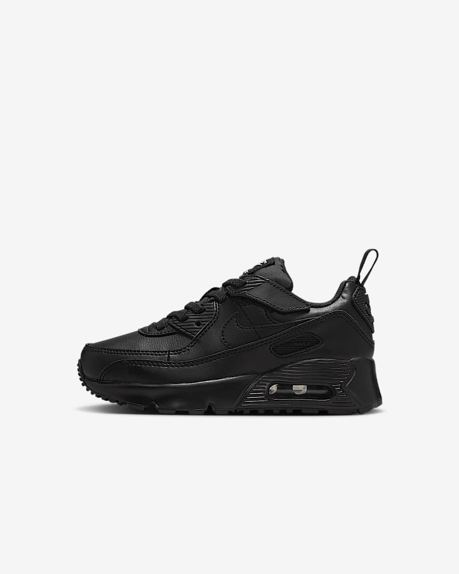 Nike Air Max 90 EasyOn sko til små barn - Svart/Svart/Hvit/Svart