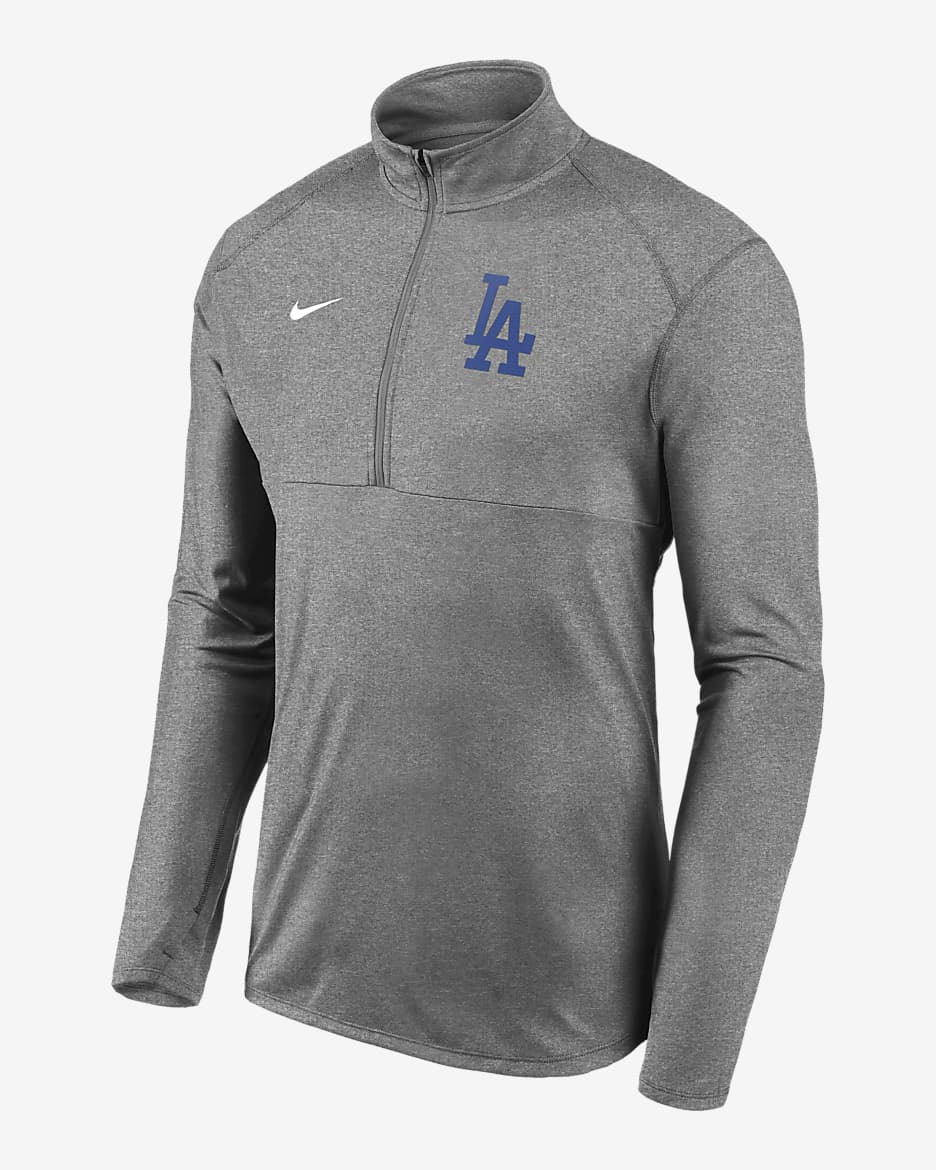 Nike Dri-FIT Element Performance (MLB Los Angeles Dodgers) Men’s 1/2-Zip Pullover - Wolf Grey