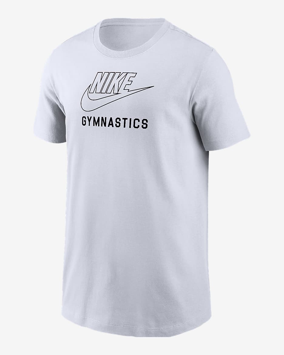 Nike Swoosh Big Kids' Gymnastics T-Shirt - White