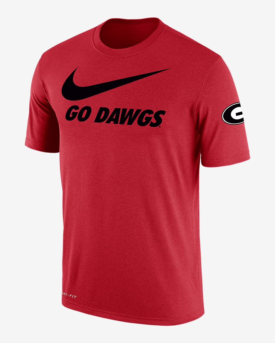 Nike College Dri-FIT Swoosh (Georgia) Men's T-Shirt - Red