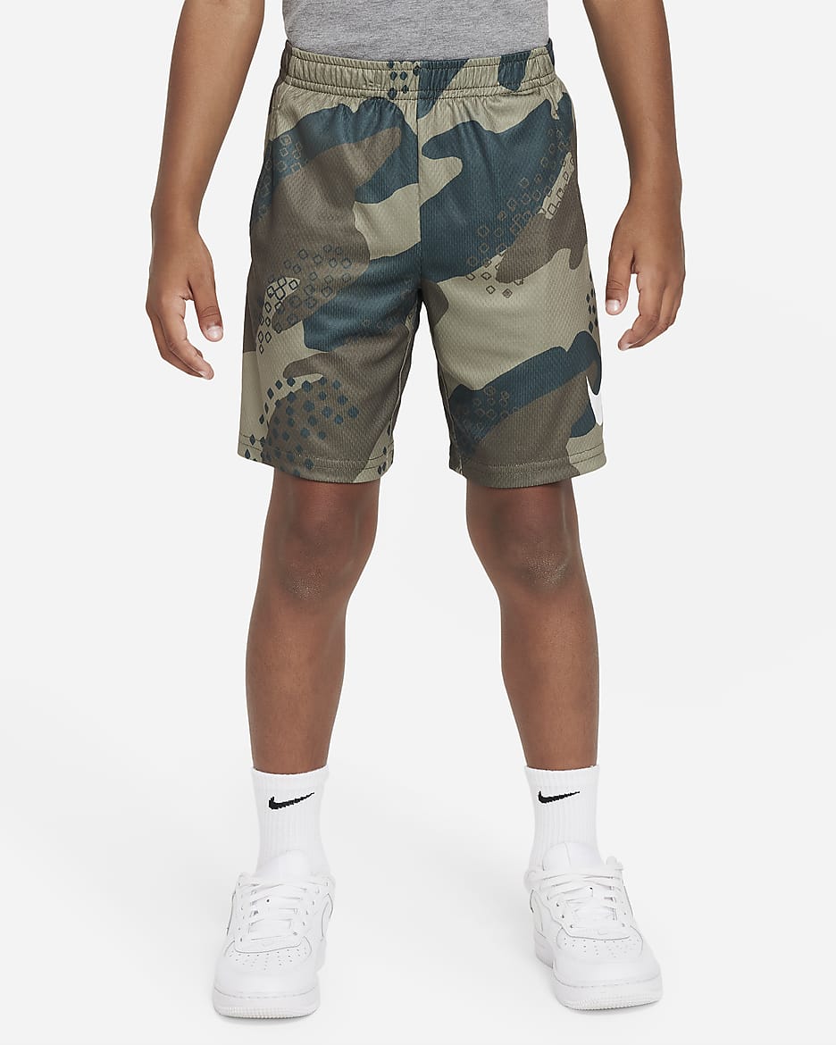 Nike Dri-FIT Club Camo Shorts Little Kids Dri-FIT Shorts - Neutral Olive