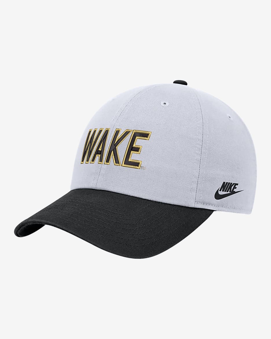 Wake Forest Nike College Campus Cap - White