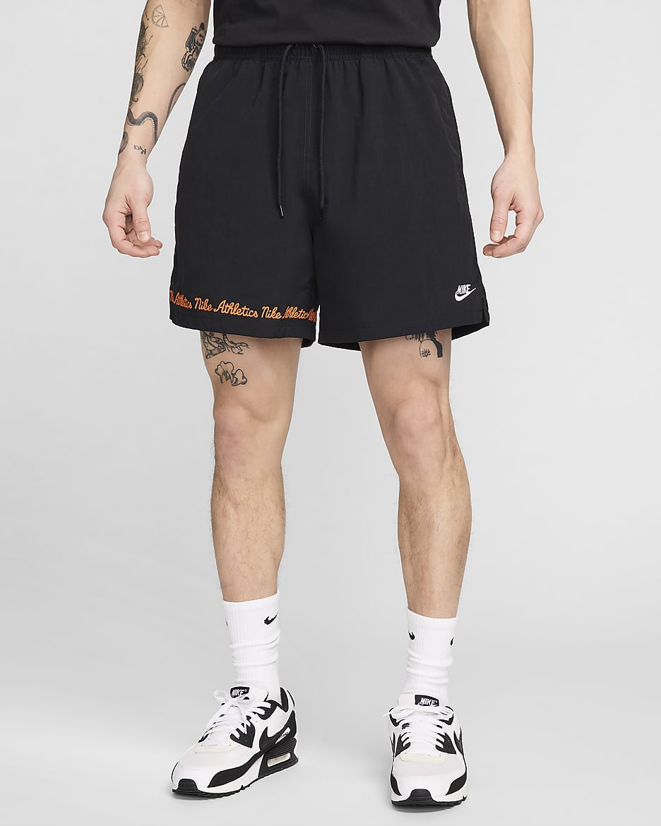 Nike Club Fleece Men's Flow Shorts - Black/White