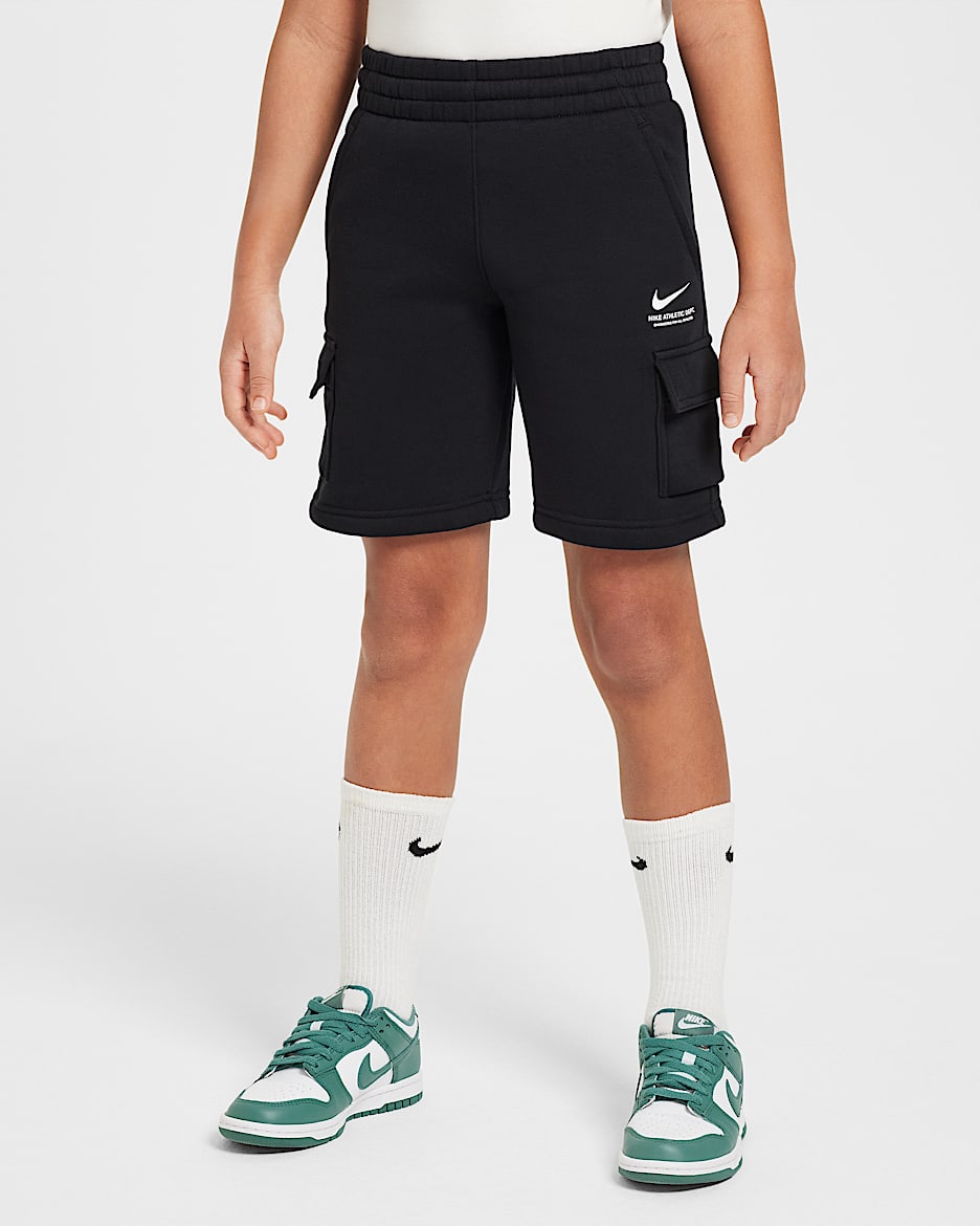 Short cargo en Fleece Nike Sportswear pour ado (garçon) - Noir