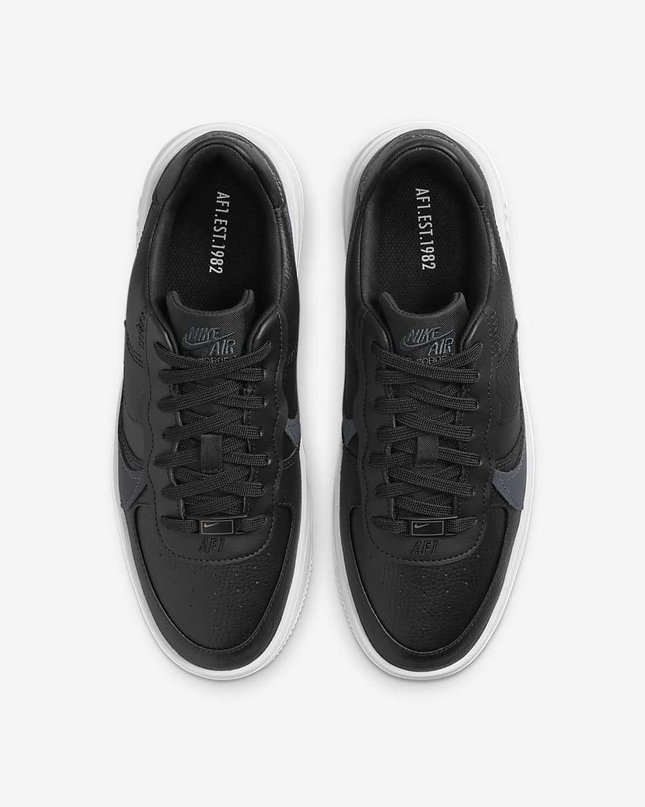 Tenis para mujer Nike Air Force 1 PLT.AF.ORM - Negro/Blanco/Negro/Antracita