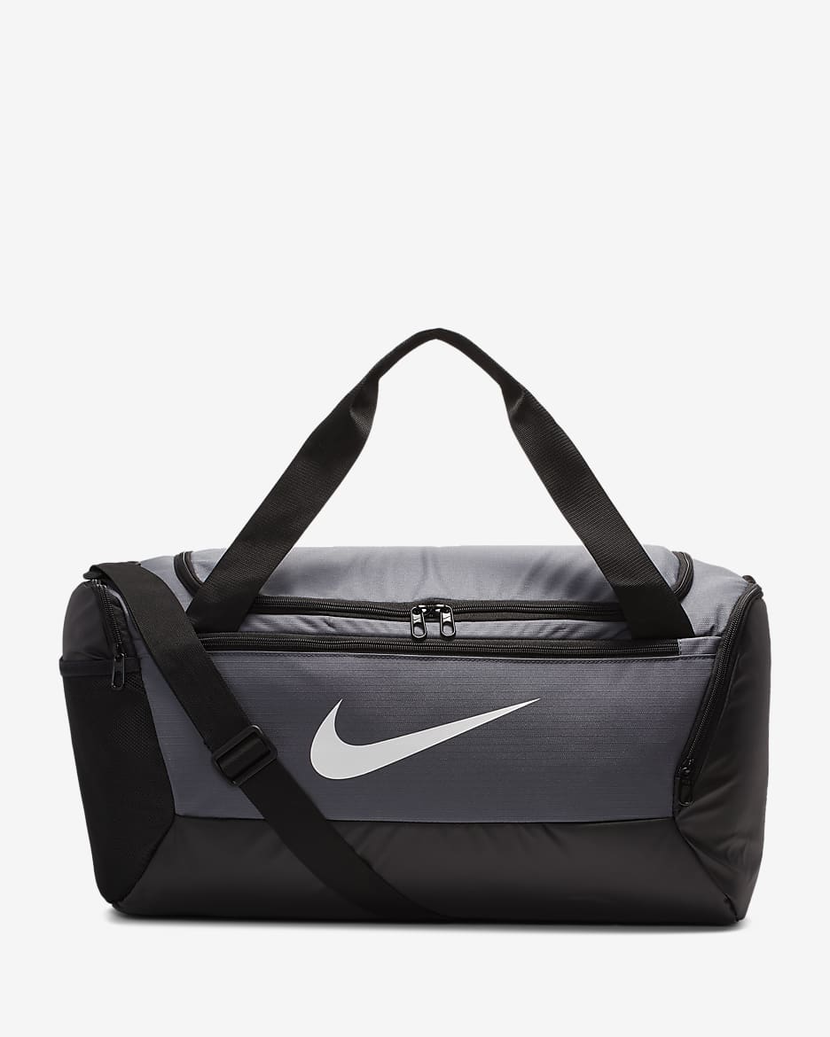 Nike Brasilia Training Duffel Bag (Small) - Flint Grey/Black/White