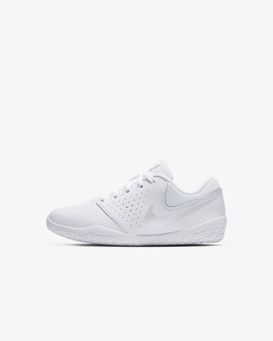 Tenis de cheerleading para niños de preescolar Nike Sideline IV - Blanco/Blanco/Platino puro