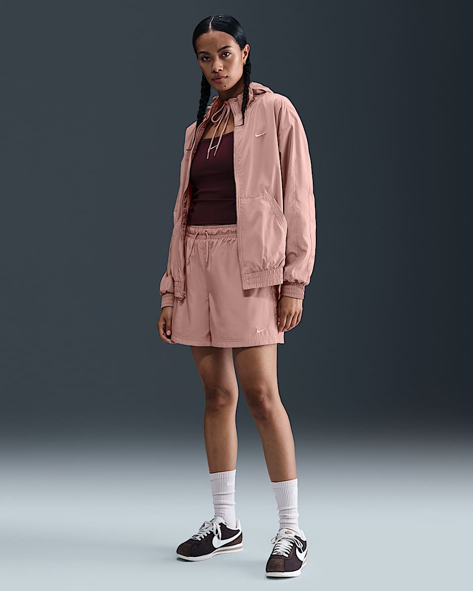 Nike Sportswear Classic Wovens Women's Mid-Rise Shorts - Particle Pink/Sail