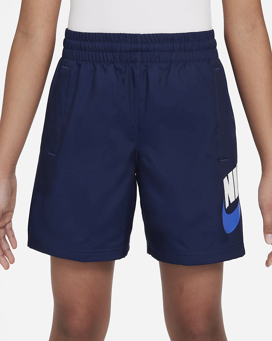 Nike Sportswear Big Kids' Woven Shorts - Midnight Navy