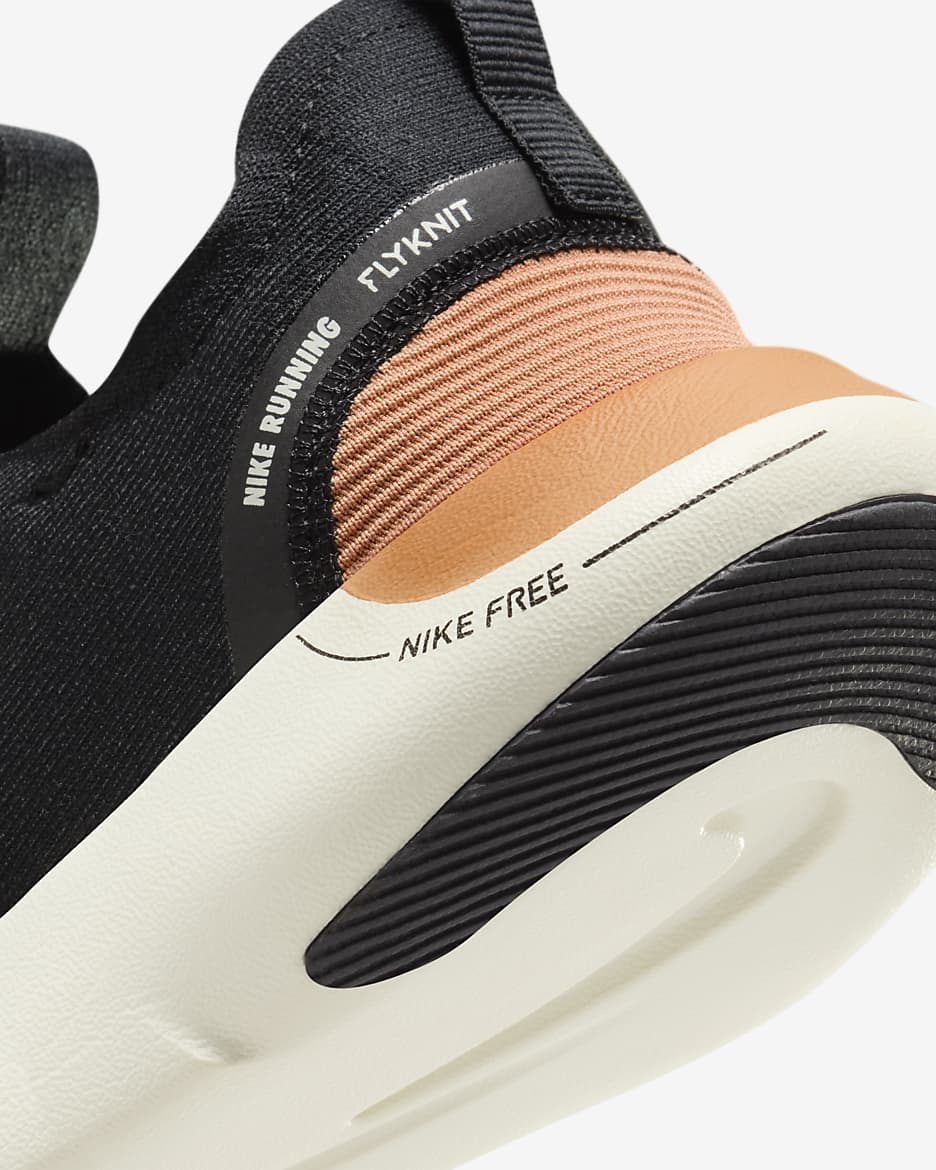 Nike Free RN NN Straßenlaufschuh für Herren - Bronzine/Amber Brown/Sea Glass/Schwarz