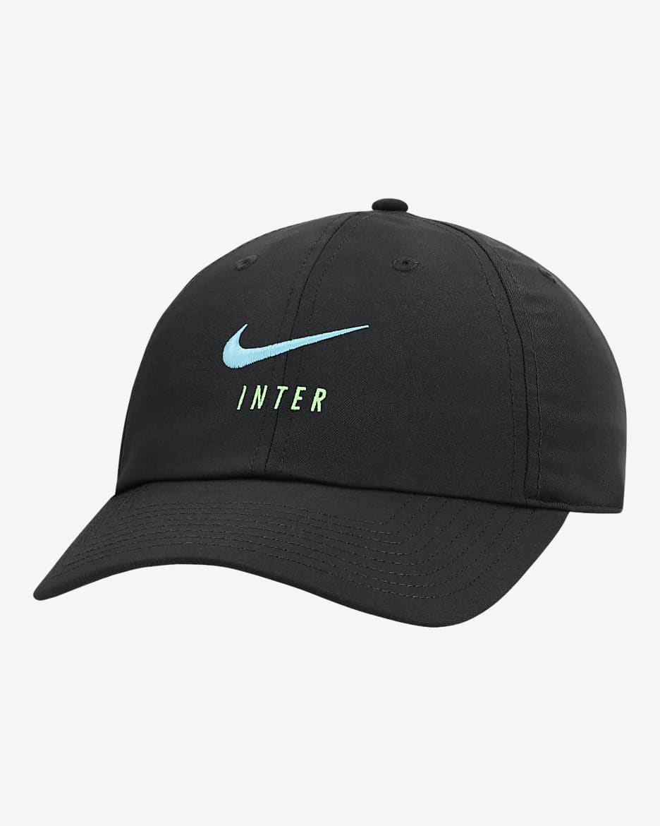 Inter Milan Heritage86 Nike Dri-FIT Adjustable Hat - Black/Chlorine Blue
