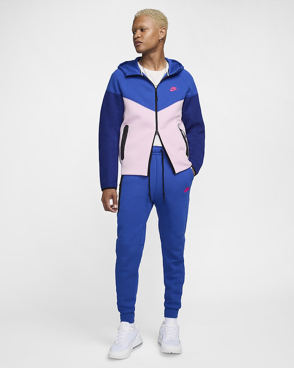 Pantalon de jogging Nike Sportswear Tech Fleece pour homme - Game Royal/Hyper Pink