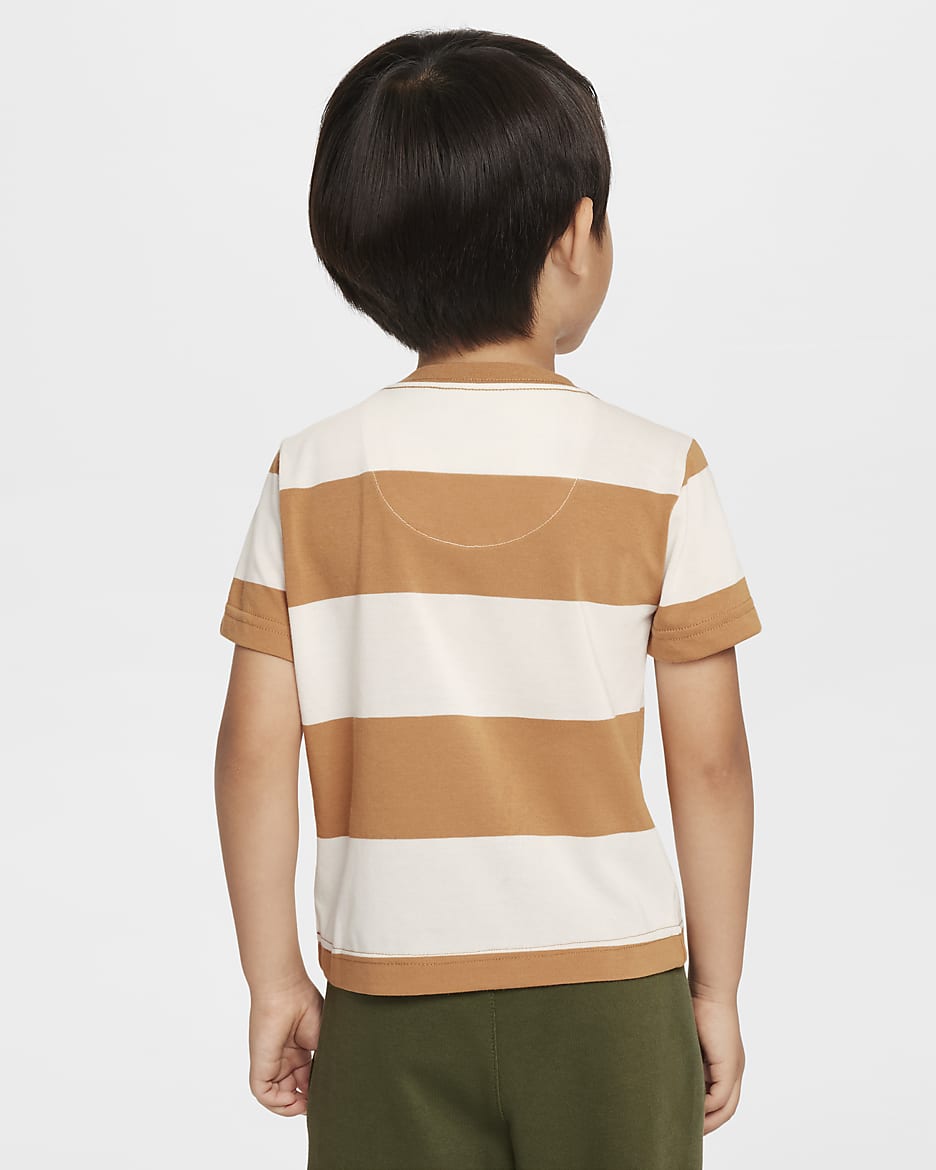 Nike Toddler Rugby Stripe T-Shirt - Flax