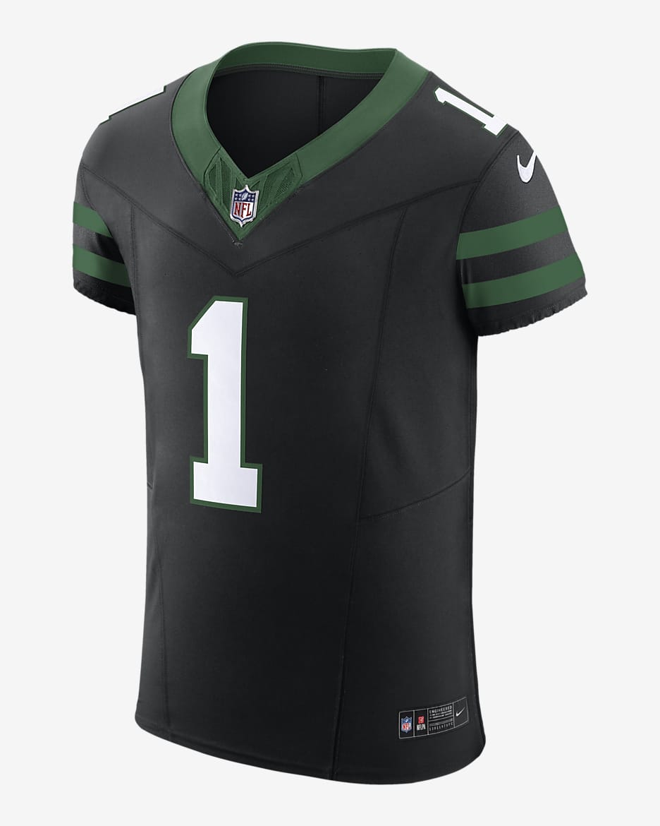 Jersey de fútbol americano Nike Dri-FIT de la NFL Elite para hombre Sauce Gardner New York Jets - Negro