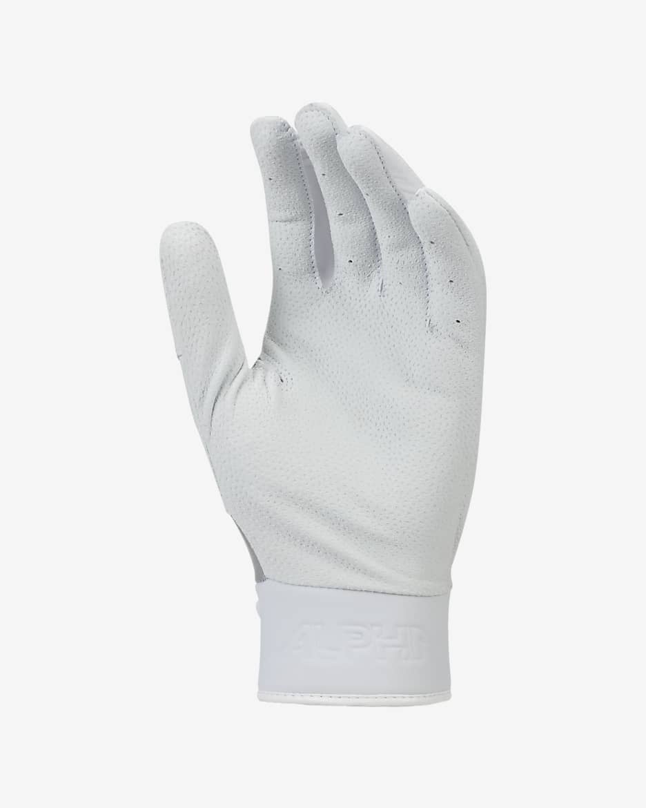 Nike Alpha Varsity Batting Gloves (1 Pair) - White