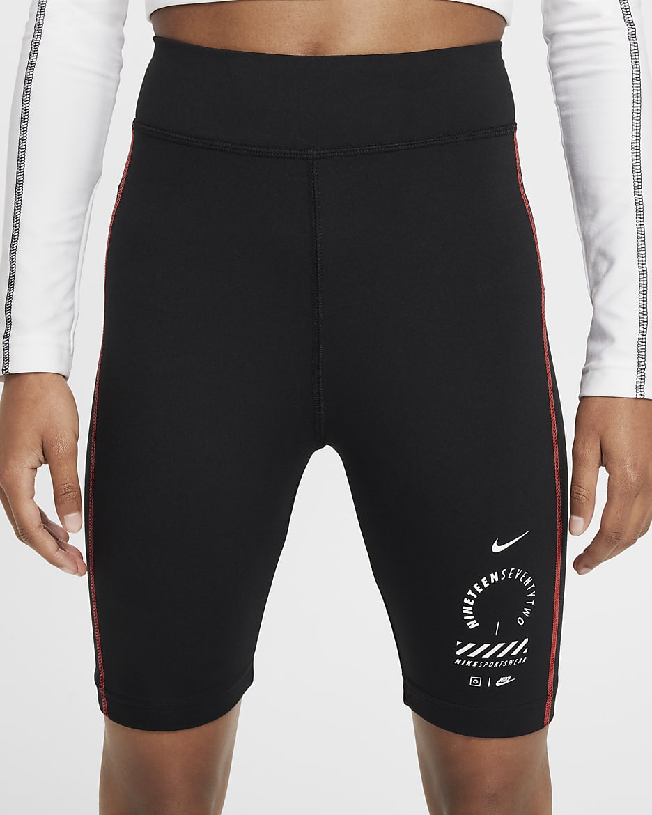 Nike Sportswear Pantalons curts de 18 cm de ciclisme - Nena - Negre