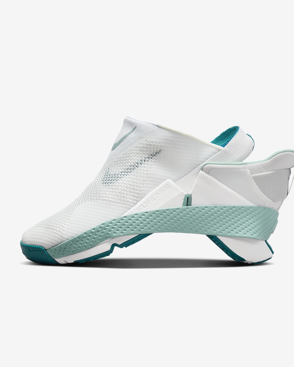 Nike Go FlyEase Easy On/Off Shoes - Photon Dust/Summit White/Mineral/Geode Teal