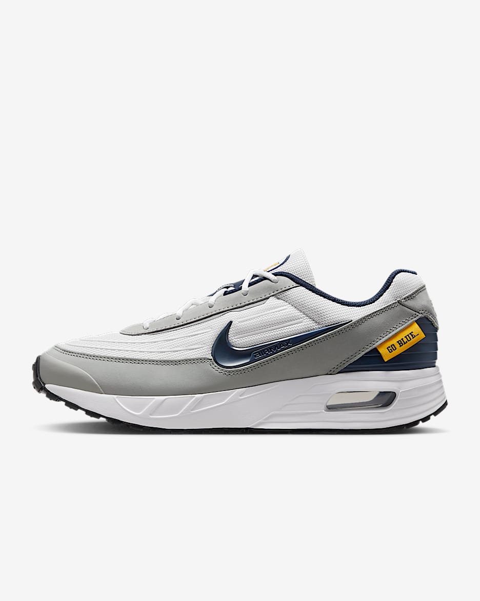 Nike College Air Max Verse (Michigan) Men's Shoes - White/Light Smoke Grey/College Navy