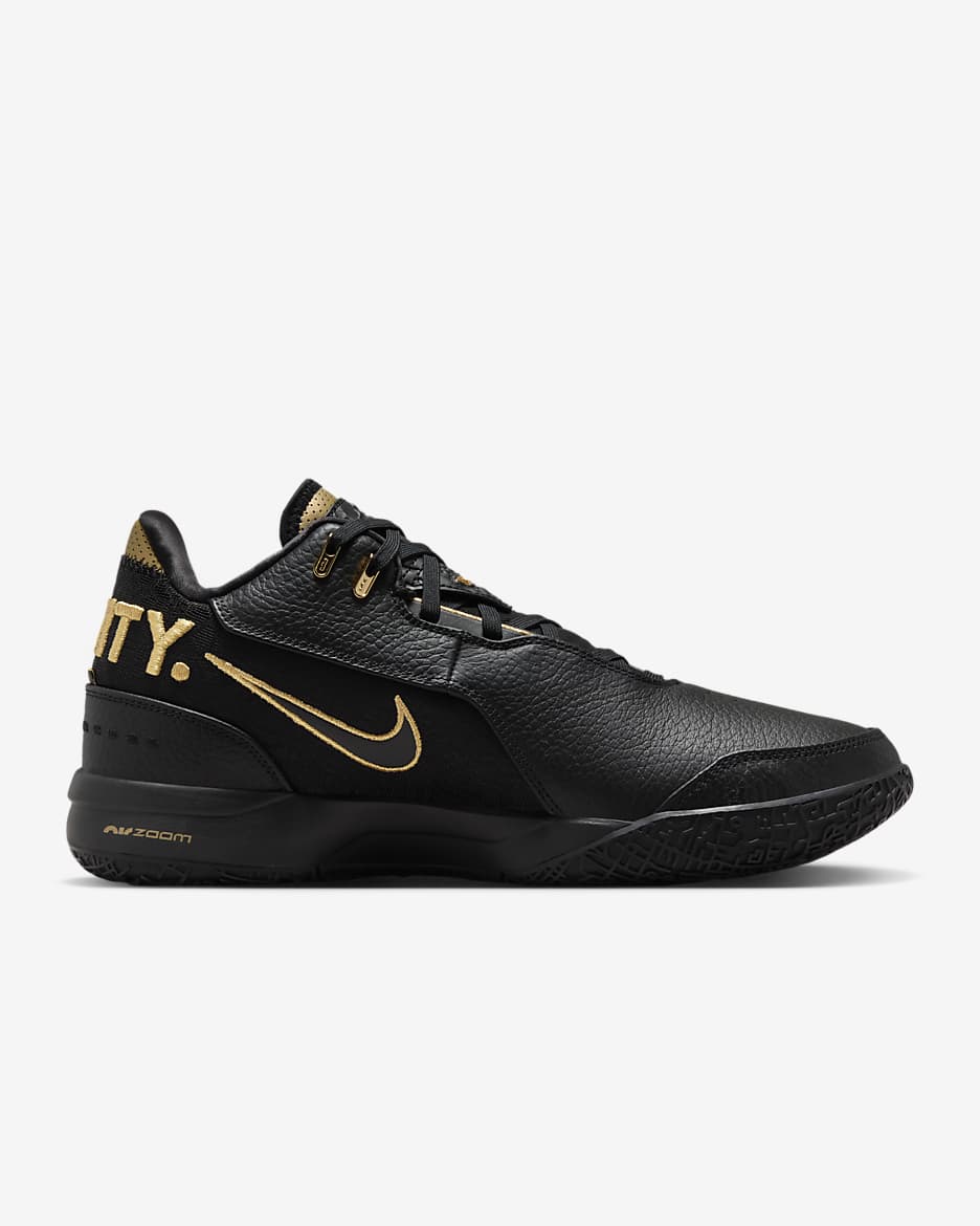 LeBron NXXT Gen AMPD basketbalschoenen - Wit/Zwart/Gold