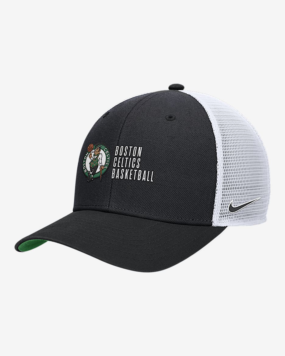 Boston Celtics 2024/25 Rise Icon Edition Nike NBA Trucker Cap - Black