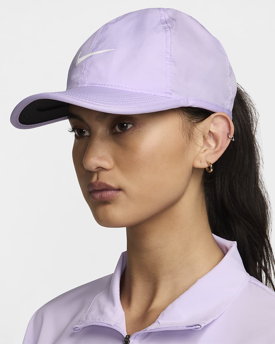 Nike Dri-FIT Club Unstructured Featherlight Cap - Lilac Bloom/White