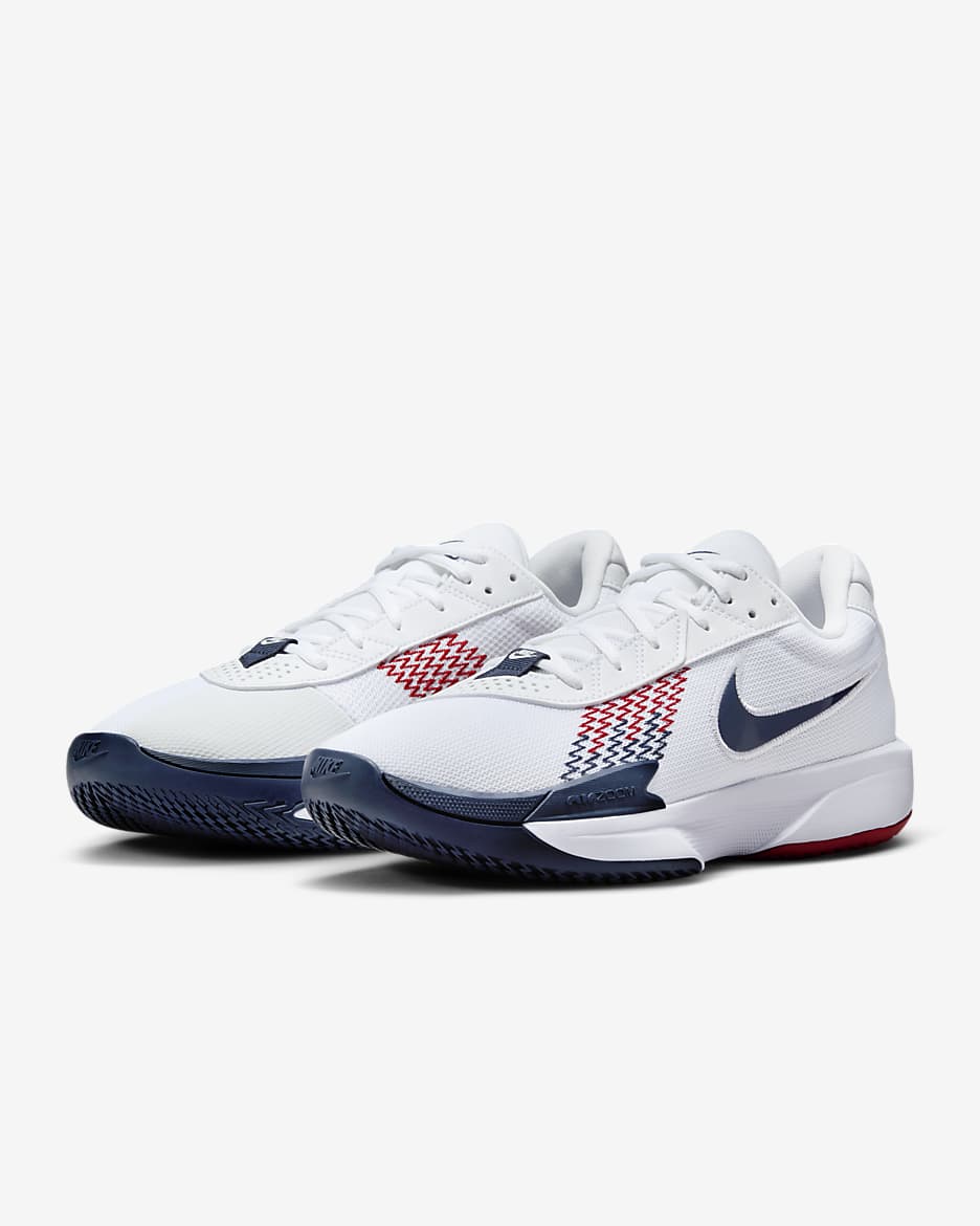 Nike G.T. Cut Academy Basketball Shoes - White/Sport Red/Obsidian