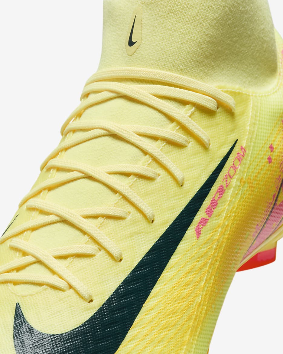 Nike Mercurial Superfly 10 Academy "Kylian Mbappé" MG Yüksek Bilekli Krampon - Light Laser Orange/Armory Navy