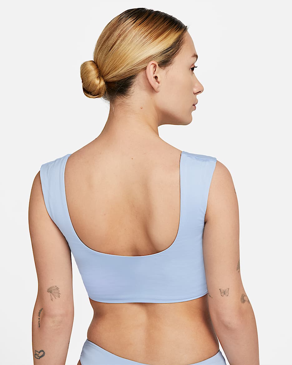 Nike Essential Women's Crop Swim Top - Cobalt Bliss