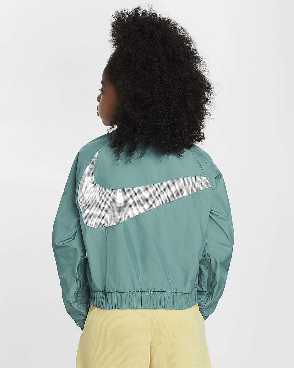 Τζάκετ Nike Sportswear Windrunner σε ριχτή γραμμή για μεγάλα κορίτσια - Bicoastal/Light Bone