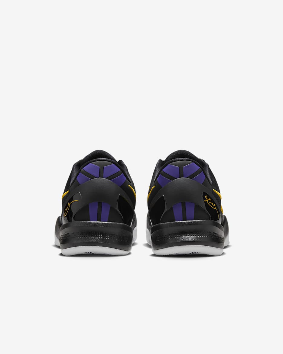 Kobe VIII Protro Basketball Shoes - Black/White/Court Purple/University Gold