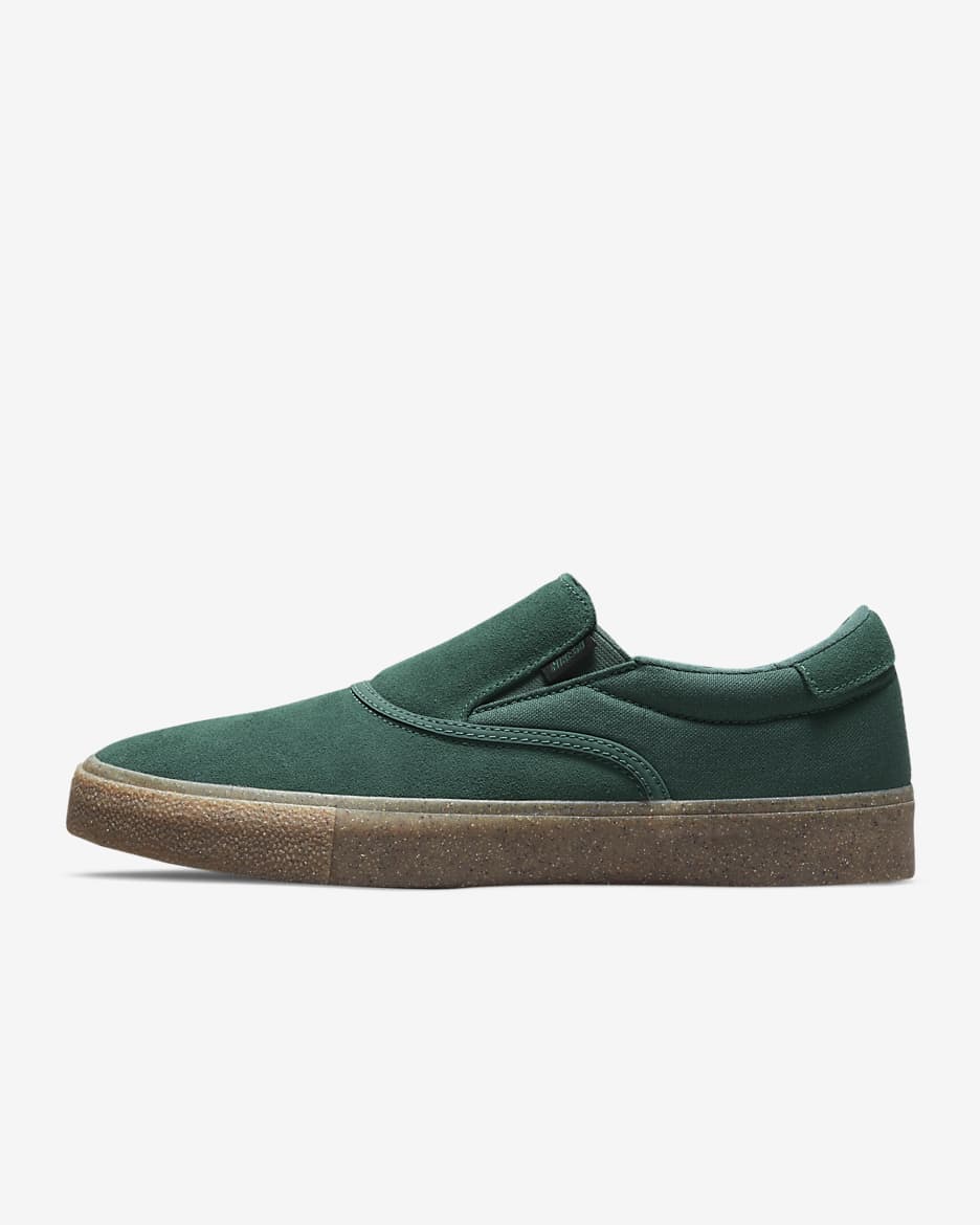 Calzado de skateboarding Nike SB Zoom Verona Slip - Verde noble/Marrón claro goma/Negro/Verde noble