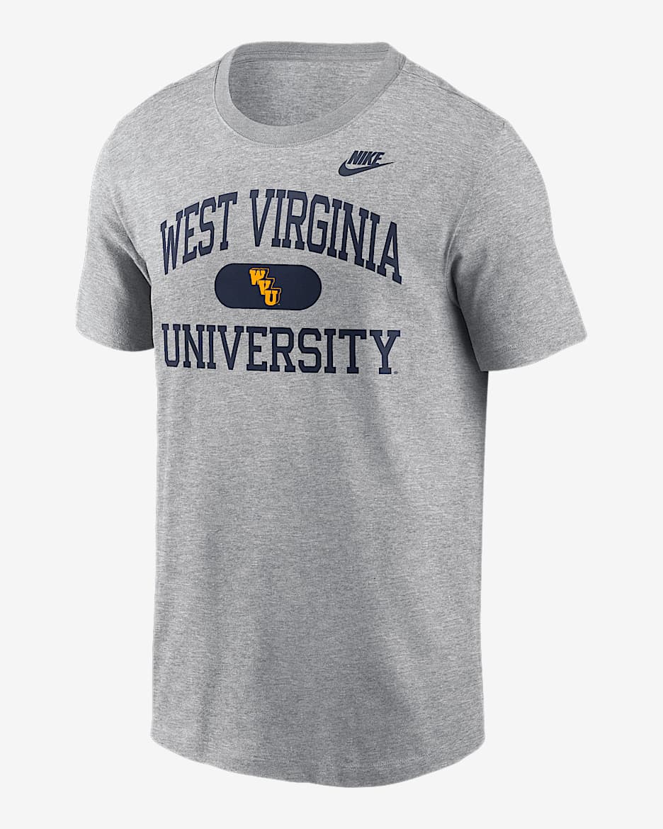 West Virginia Legacy Alma Mater Men's Nike College T-Shirt - Dark Grey Heather