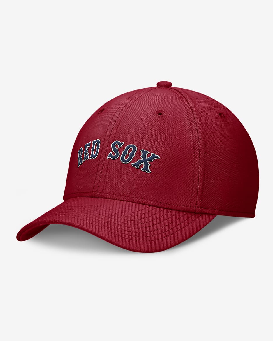 Gorra Nike Dri-FIT de la MLB para hombre Boston Red Sox Evergreen Swoosh - Rojo