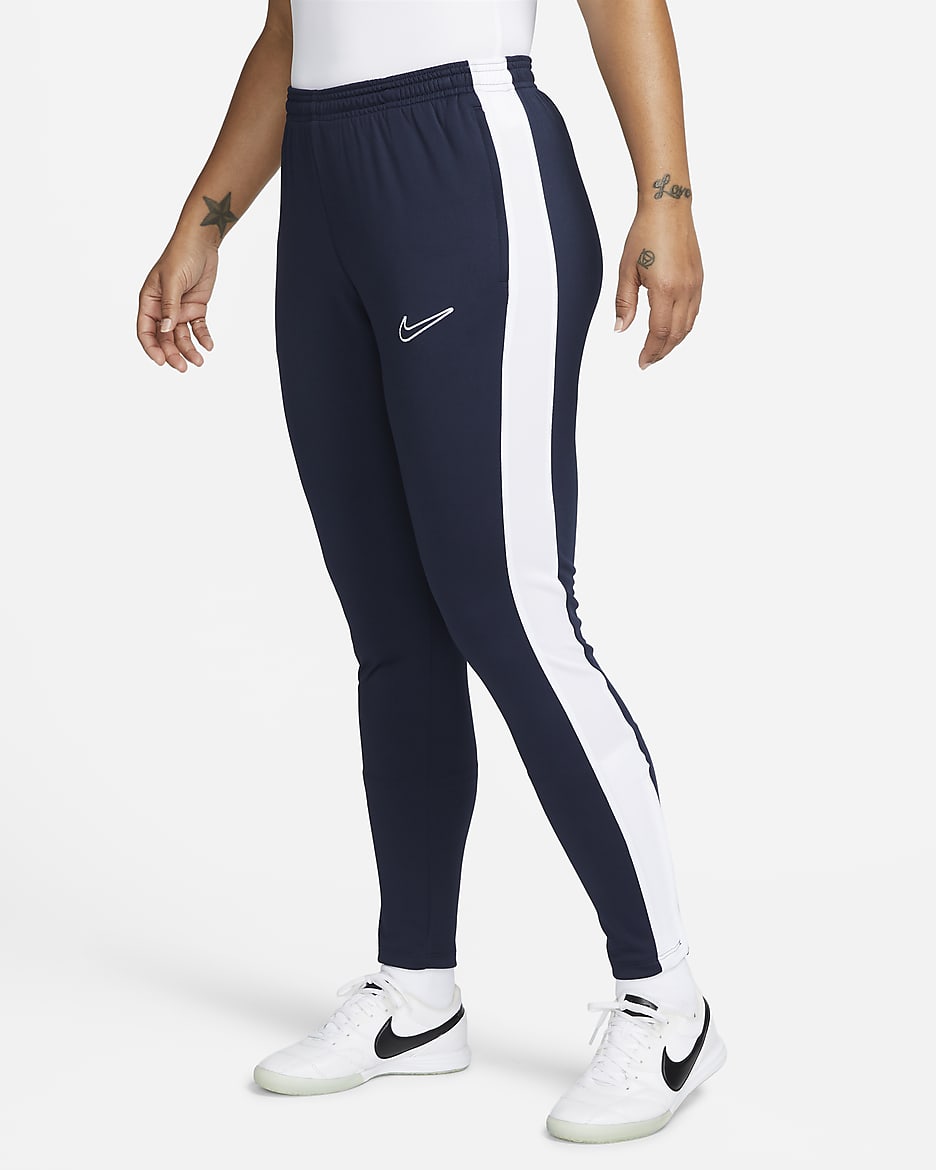 Dámské fotbalové kalhoty Nike Dri-FIT Academy - Obsidian/Bílá/Bílá