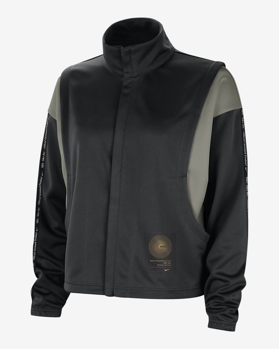 Team 31 Retro Fly Women's Nike NBA Graphic Jacket - Black/Dark Stucco