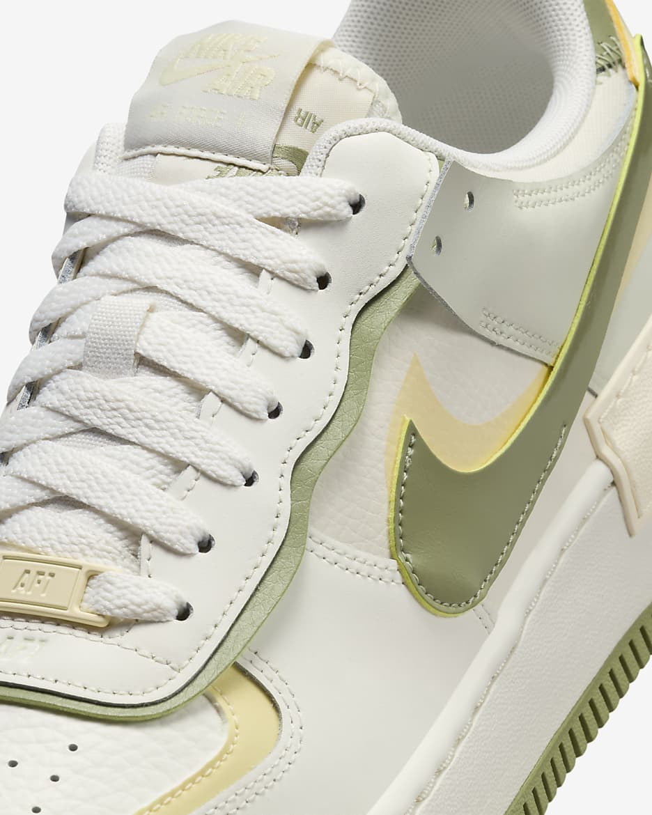 Nike Air Force 1 Shadow Women's Shoes - Sail/Alabaster/Pale Ivory/Oil Green