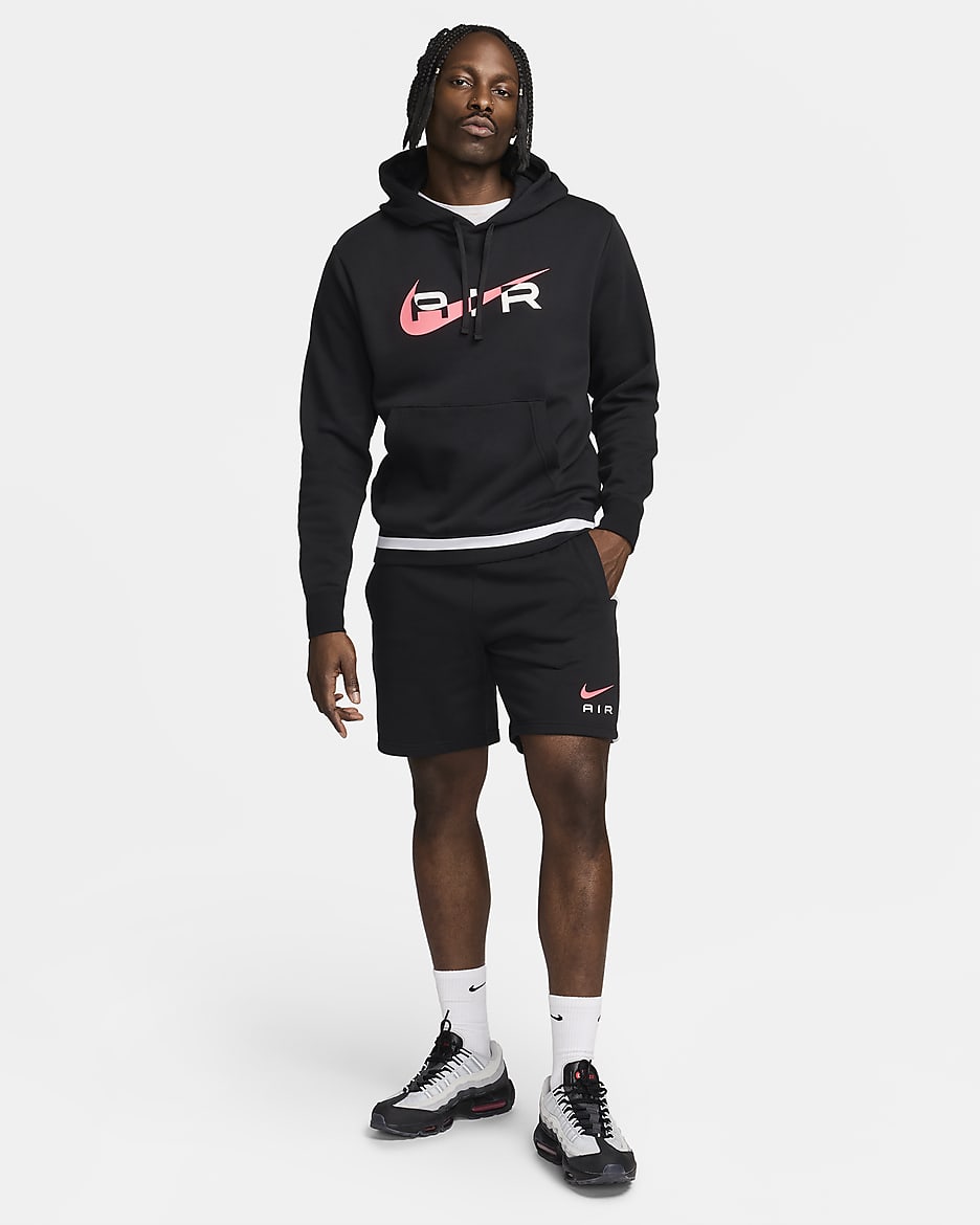 Nike Air Men's Fleece Pullover Hoodie - Black